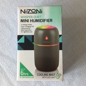 Nizoni Whisper Quiet Mini Humidifier NWOT